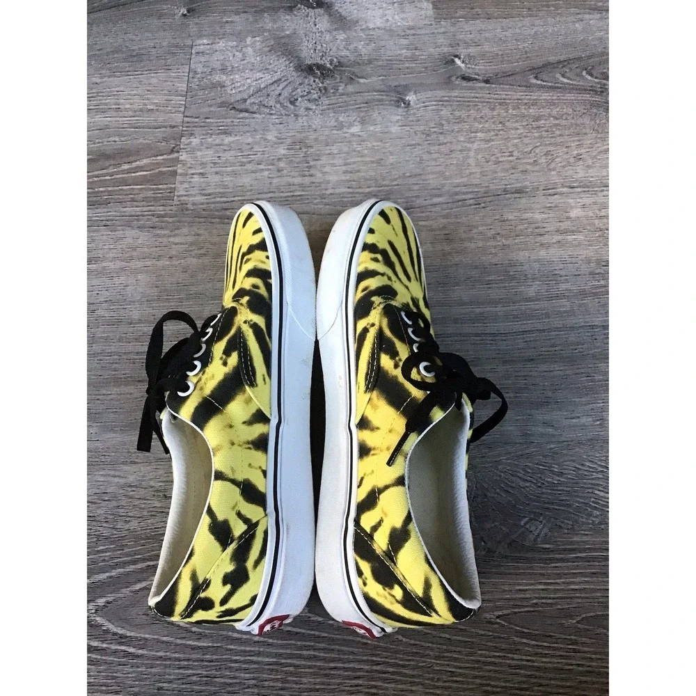 Vans Era Tie Dye Blazing Yellow Low Top Skate Shoes size Mens 7.5 Womens 9 Shoes